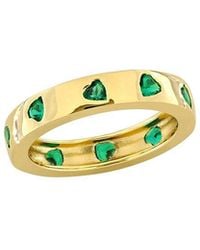 Rina Limor - Over 1.30 Ct. Tw. Lab-Grown Created Emerald Eternity Ring - Lyst