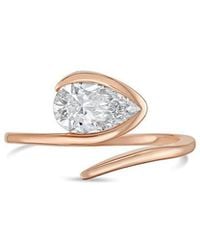 Diana M. Jewels - Diana M. 18K Rose 8.00 Ct. Tw. Lab-Grown Diamond Solitaire Ring - Lyst