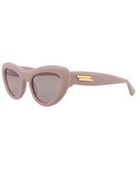 Bottega Veneta - Bv1282S 53Mm Sunglasses - Lyst