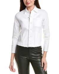 L'Agence - Janelle Slim Raw Jacket - Lyst