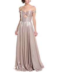 Jovani - Peplum Midi Dress - Lyst