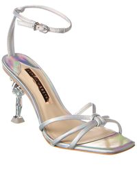 Sophia Webster Flo Flamingo Leather Sandal - Metallic