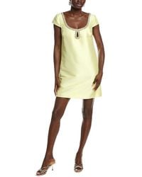 Badgley Mischka - A-Line Beaded Scoop Cocktail Dress - Lyst