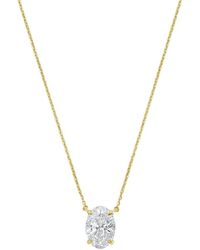 Diana M. Jewels - Diana M. 14K 10.00 Ct. Tw. Lab-Grown Diamond Pendant Necklace - Lyst