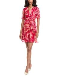 Tahari - Printed Mini Dress - Lyst