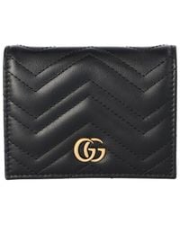Gucci - Gg Marmont Leather Card Case - Lyst
