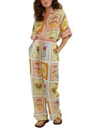 Esea - 2Pc Linen-Blend Shirt & Pant Set - Lyst