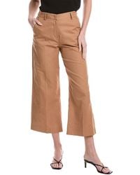 Max Mara - Zircone Linen-Blend Trouser - Lyst
