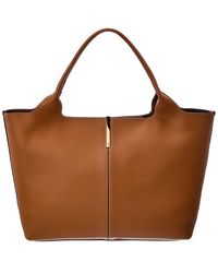 Tod's - Logo Medium Leather Tote - Lyst