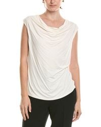 Anne Klein - Pleated Cowel Neck Top - Lyst