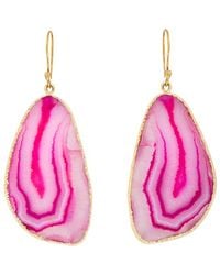 Saachi - Agate Cz Dangle Earrings - Lyst