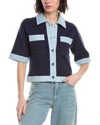 Nanette Lepore - Short-Sleeve Cardigan - Lyst