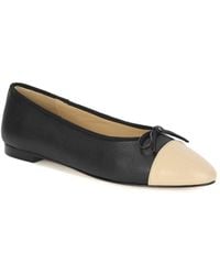 Tiffany & Fred Paris - Two-Tone Leather Ballet Flat - Lyst