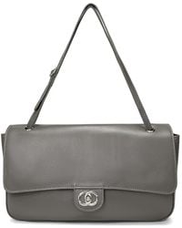 Tiffany & Fred Paris - Premium Pebbled Leather Turnlock Shoulder Bag - Lyst