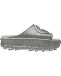 Gucci - Rubber Gg Logo Glittered Slide Sandal (Authentic Pre-Loved) - Lyst