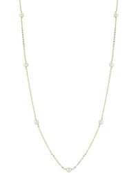 Glaze Jewelry - 14K Plated 4Mm Pearl Necklace - Lyst
