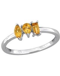 Rina Limor - 0.42 Ct. Tw. Citrine Three-Stone Ring - Lyst