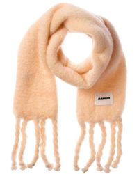 Jil Sander - Logo Long Mohair & Wool-blend Scarf - Lyst