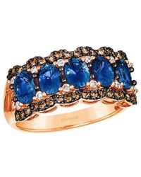 Le Vian - Le Vian 14K Rose 2.71 Ct. Tw. Diamond & Sapphire Ring - Lyst