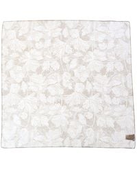 Brunello Cucinelli - Floral-Printed Square Silk Scarf - Lyst