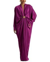 AMINA GLAM - Long Sleeve Maxi Dress - Lyst