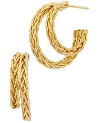 Savvy Cie - 18K Plated Statement Earrings - Lyst