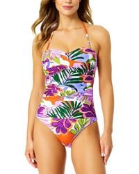 Anne Cole - Twist Front Strapless One-Piece - Lyst
