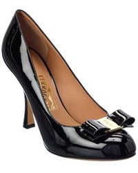 Ferragamo - Vara Bow Patent Pump - Lyst