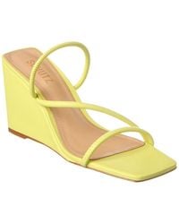 SCHUTZ SHOES - Kiki Leather Wedge Sandal - Lyst