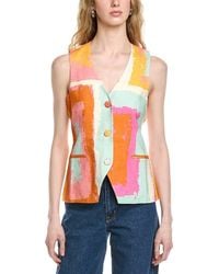 FLORA BEA NYC - Olly Linen-Blend Top - Lyst
