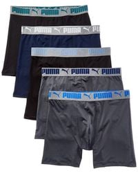 PUMA - Set Of 5 Boxer Brief - Lyst
