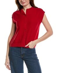 Eileen Fisher - Petite Crewneck Linen-Blend Vest - Lyst