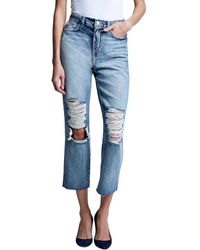 L'Agence - Adele High-rise Crop Stove Pipe Jean Fallbrook Jean - Lyst