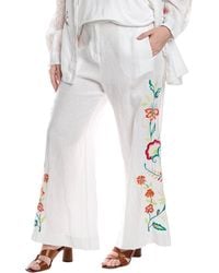 Johnny Was - Plus Averi Linen Wide Leg Pant - Lyst