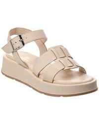 La Canadienne - Acorn Leather Platform Sandal - Lyst