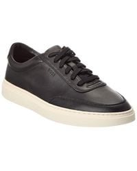 BOSS - Kieran Leather Sneaker - Lyst