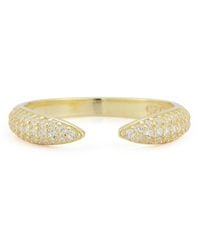 Chloe and Madison - 14k Over Silver Cz Open Claw Ring - Lyst