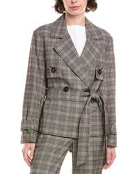 Anne Klein - Belted Trench Jacket - Lyst