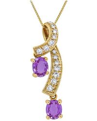 Haus of Brilliance - 14K 1.20 Ct. Tw. Diamond & Sapphire Pendant Necklace - Lyst