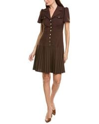 Sharagano - Nanette Nanette Lepore Short Sleeve Shirtdress - Lyst