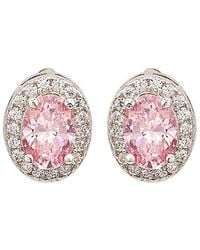 Suzy Levian - Silver 0.02 Ct. Tw. Diamond & Gemstone Earrings - Lyst