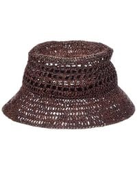 Bruno Magli - Crochet Short Brim Bucket Hat - Lyst