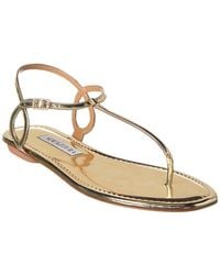 Aquazzura - Almost Bare Leather Sandal - Lyst