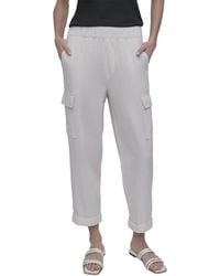 DKNY - Midrise Cargo Pant With Elastic Waistband - Lyst