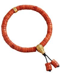 Karma and Luck - Plated Coral Stretch Bracelet - Lyst