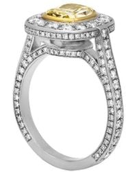 Diana M. Jewels - Fine Jewelry White Gold 1.67 Ct. Tw. Diamond Half-set Ring - Lyst