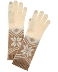 Hannah Rose - Snowflake Fair Isle Cashmere Gloves - Lyst