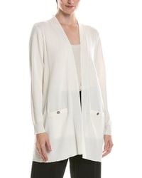 Anne Klein - Rib Pocket Cardigan - Lyst