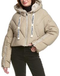 Khrisjoy - Khris Rhinestone Crop Puffer Down Jacket - Lyst