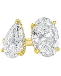 Diana M. Jewels - Diana M. 14K 6.00 Ct. Tw. Lab-Grown Diamond Two-Stone Ring - Lyst
